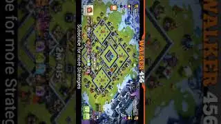 Coc | Th13 Strategy pekka Smash, 3 Star any Th13 war base, #Shorts Clash of clans