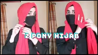 2 pony Hijab