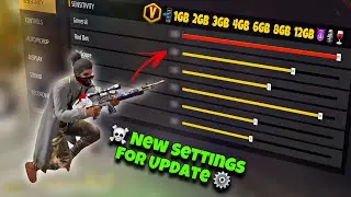 Free Fire Headshot setting 2025 ⚡️ Best Sensitivity Settings ⚙️| Sensitivity + HudSettings Free Fire