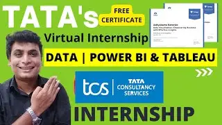 TATA Virtual Internship || Tcs 4 Month Internship || Power BI/ Tableau || Free Certificate || Anyone