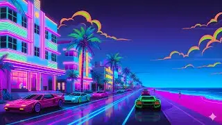 Synthwave Miami 1982 Instrumental • 432 Hz Retro Chillwave • Drive Soundtrack Style