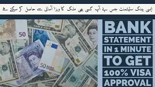 Make Your Bank Statement In 1 Minute For Any Visa | 100% Visa Approval