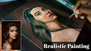 How I Draw Realistic Painting || Watercolor Painting || TIME-LAPSE