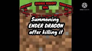 Summoning a ENDER DRAGON AFTER killing it using the real way (No mods,No cheats,No commands)