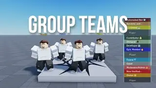 How To Make Group Teams | Roblox Studio 2021