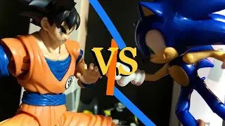 Sonic Vs Goku - DragonBall/Sonic the Hedgehog Crossover StopMotion Animation Battle