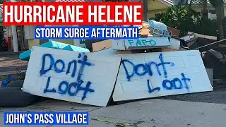 72 Hours After a Hurricane Helene John's Pass Destruction Update