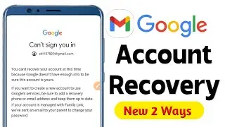 Can't Sign You In Gmail||Gmail Account Recover kaise kare||Gmail Account Recovery Same Gmail Otp Pro