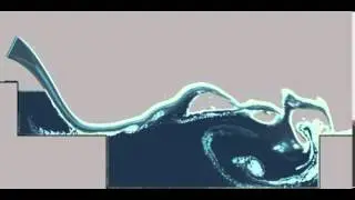 Liquid simulation with foam, using SPH