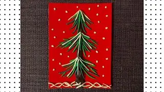 Аппликация из пластилина ЕЛОЧКА. Зимние поделки