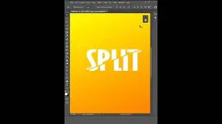 Sliced Text Effect in Photoshop - #shorts #shortvideo #photoshoptutorial #photoshopediting