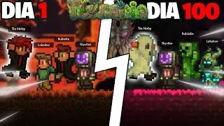 PASSEI 100 DIAS no LEGENDARY no TERRARIA com 