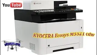 KYOCERA Ecosys M5521 cdw, распаковка, краткий обзор, качество пробной Печати