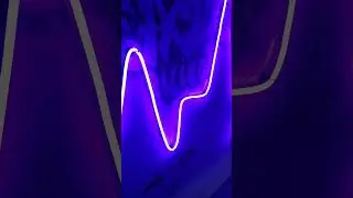 Lampu led neon flex hiasan dinding kamar