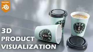 Blender 3D Tutorial: Create a Realistic Paper Coffee Cup (Step-by-Step Guide)