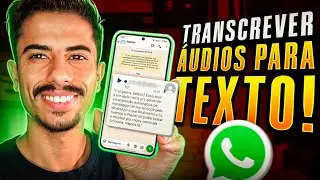 Como TRANSCREVER ÁUDIOS DO WHATSAPP em TEXTO | NOVA FUNÇÃO OFICIAL!