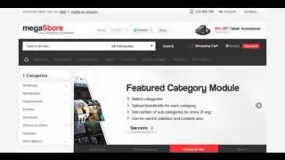 Preview MegaStore - OpenCart Theme OpenCart