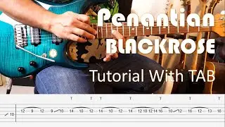 BLACKROSE - Penantian - Guitar Intro & Solo Tutorial with TAB