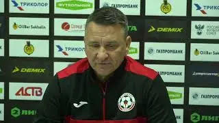 Сергей Первушин/Олег Кокарев, пресс-конференция после матча «Сахалин» - «Металлург»
