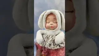 Обзор ватной ёлочной игрушки Малыш в варежке #ватнаяигрушка #елочнаяигрушка #игрушканаелку