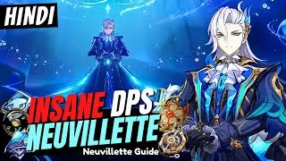 [Hindi] INSANE DPS NEUVILLETTE | Best Neuvillette Build - Artifacts, Weapons & Teams | Genshin 4.1