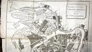 Map of the capital of the Russian Empire 1817!