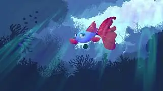 Fish animation. Fihes video.  Fishes.