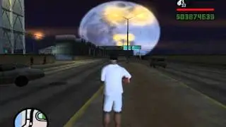 GTA San Andreas (Пасхалка №1 Приближение луны)