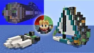Minecraft: 5 Aquatic Themed Flying Machines For Java 1.15.2 - 20w18a!