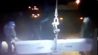 Блок посты в Крыму. Установка на въезде. 27.02.2014