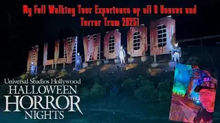 Halloween Horror Nights 2025 at Universal Studios Hollywood | All 8 Haunted Houses & Terror Tram