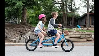 Kids Tandem Bike! Go on joint adventures together!