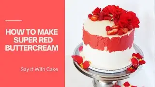 How to make red buttercream