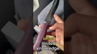What every knife needs to be finished #leatherworking #blacksmithing #diy