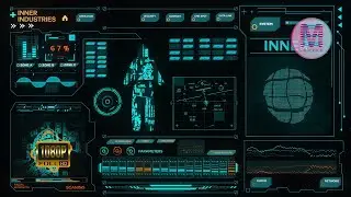 INNER Industries Sci-Fi HUD Screen | Emotion Graphics | 2023