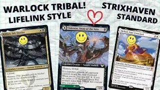 Silverquill Warlock Tribal! Strixhaven MTG Standard Deck - Killian & Valentin Gain MASSIVE Life!