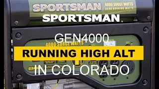4,000 Watt Dual Fuel Generator Running High Altitude in Colorado
