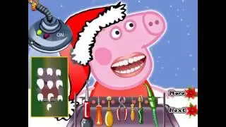 Peppa Pig Christmas Dentist  Свинка Пеппа   у Стоматолога  Игра прохождение  Смотреть!