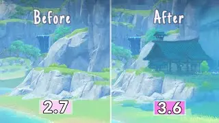 3.6 Updated Changes: Fontaine Mountains & Liyue House Before & After