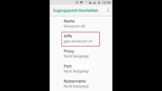 Swisscom APN Einstellungen