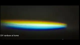 DIY rainbow at home with mirror in water and mobile torch !!