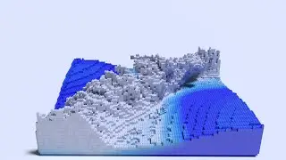 PIC/FLIP Fluid Simulation - LEGO Double Dam Break