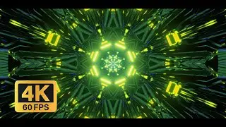 Vj Loop -  Shiny Geometric Neon Illumination With Motion Effect 3D