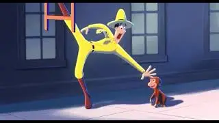 Curious George: arriving back to the museum/our hero/dinosaur disaster