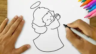 How to Draw an Angel | Easy Step-by-Step Angel Drawing Tutorial