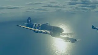R.A.F Hawker Typhoon , a fearsome ground attack Interceptor !  - SpitfireCGI