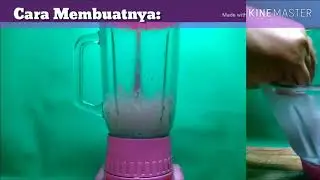 Cara Membuat Kreasi Minuman Segar Pop Ice Milk shake Vanilla Blue