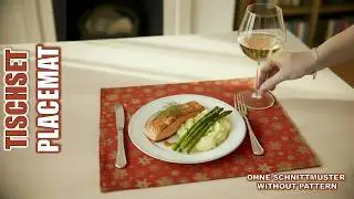 Sew a placemat [without pattern] *subtitled* DIY