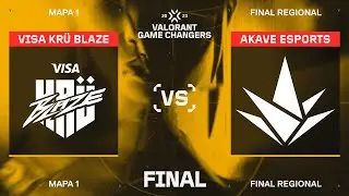 KRÜ vs AKV — VALORANT Game Changers LATAM Clausura — Final Regional — Mapa 1