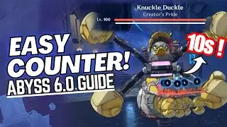 Gimme 10 Seconds~ How to EASILY BEAT Knuckle Duckle as F2P in Spiral Abyss 6.0 - Genshin Impact